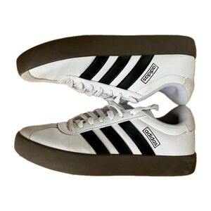 Adidas VL Court 3.0 sneakers in a white and black colorway Women's Size 8 SB4